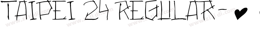 Taipei 24 Regular字体转换